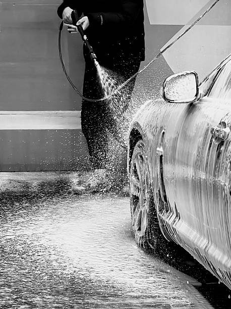 car washing, foam, Karcher, water, glare, splashes
